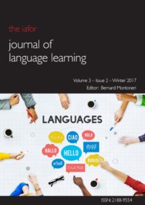 IAFOR Journal of Language Learning Volume 3 Issue 2 Cover