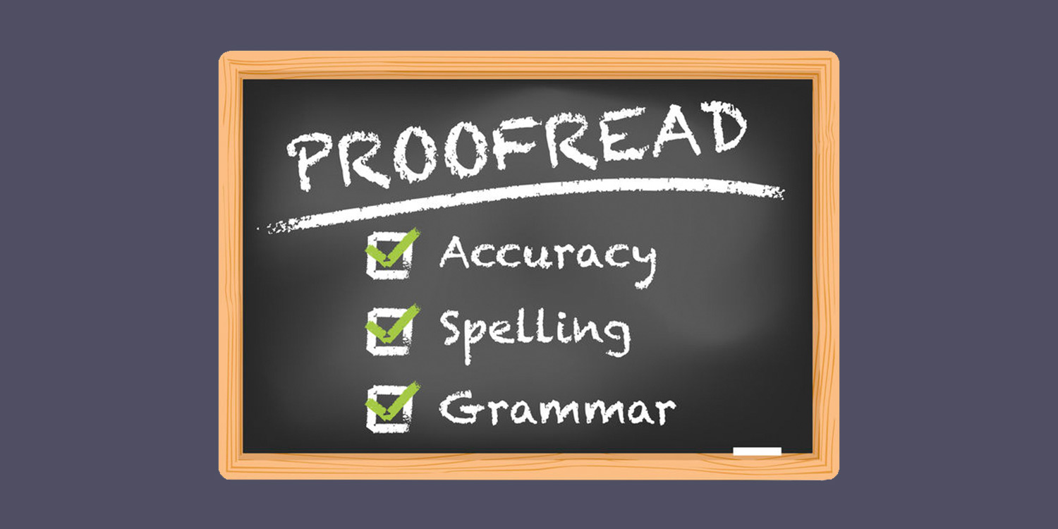 proofreading your own writing
