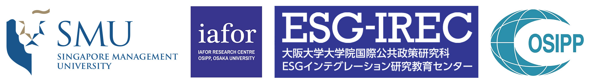 Singapore Management University (SMU), The IAFOR Research Centre (IRC), and the ESG-Integration Research and Education Centre (ESG-IREC) at the Osaka School of International Public Policy (OSIPP)